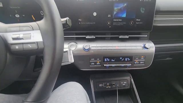 POV обзор интерьера Hyundai Kona 2024