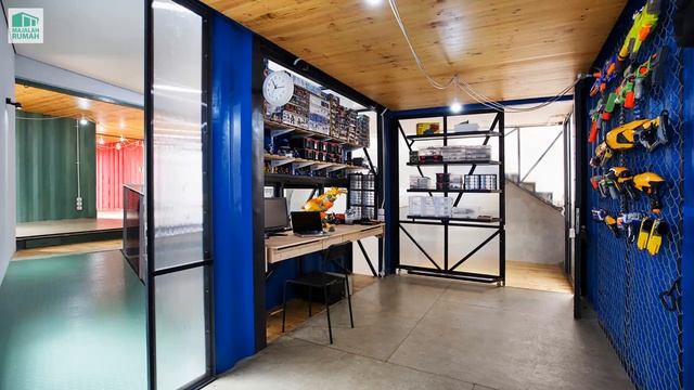 Rumah Kontainer Bekas 2 Lantai Dengan Luas Lahan 150 M² Di Bekasi Jawa Barat