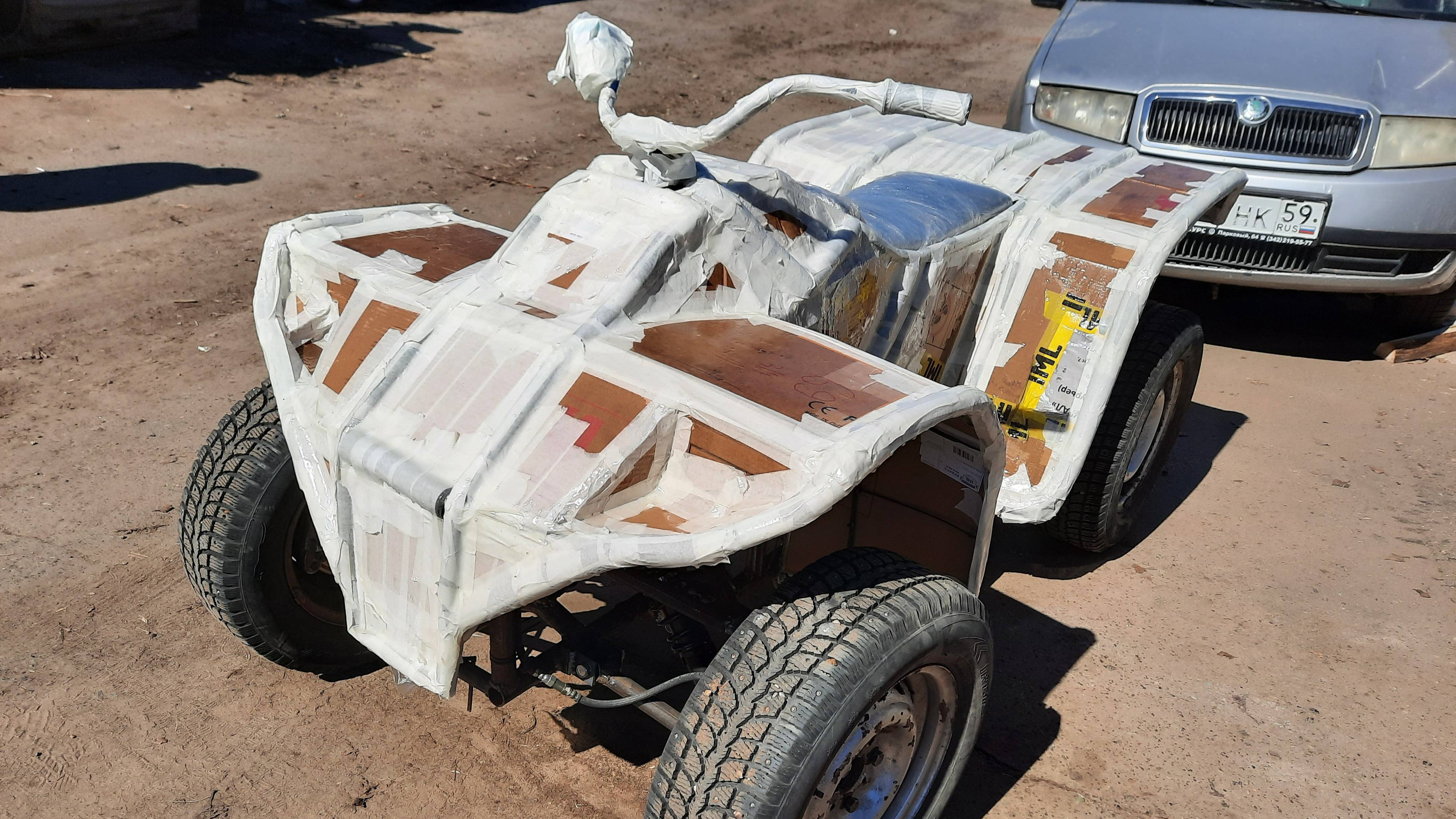 Самодельный пластик для квадроцикла из металлолома! смотреть онлайн