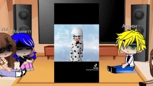 Реакция леди баг и супер кот. ❤️