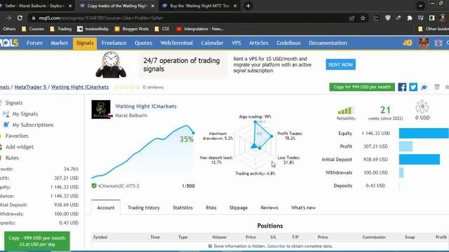 Waiting Night EA MT4 Free Download | Live Result смотреть онлайн