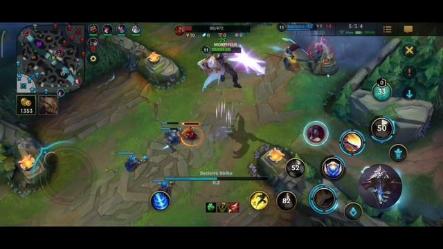 God-King Garen vs Nasus solo lane (Build&Rune) - wild rift смотреть онлайн