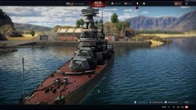 Kirov Project 26 Cruiser of the Soviet Navy: Harbour View  ( War Thunder Update 1.87 Dev Server) смотреть онлайн