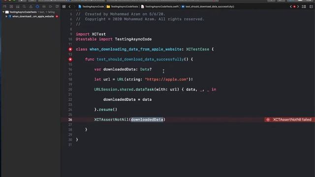 Testing Asynchronous Code in iOS Using Swift смотреть онлайн