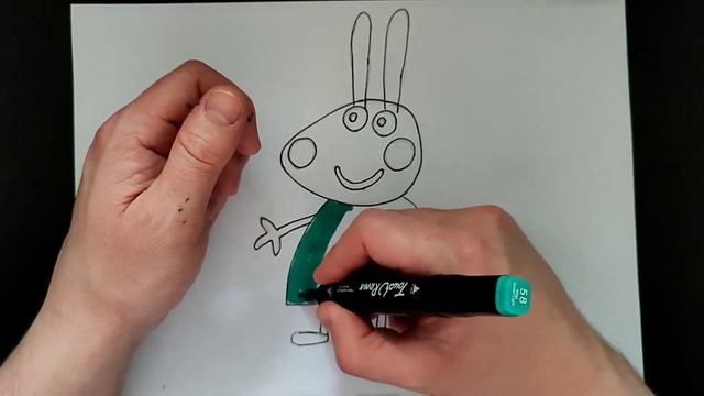 Как нарисовать Крольчонка Ребекку из Свинки Пеппы смотреть онлайн
