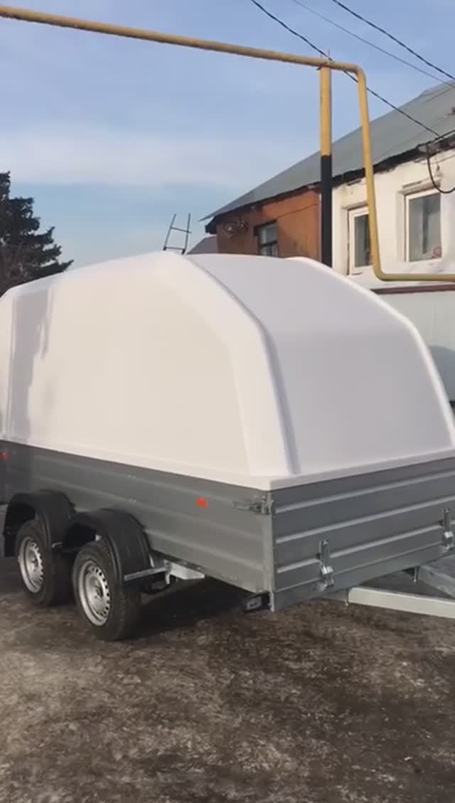 Прицеп с крышкой купить МЗСА 817732.034 высота внутри 1650мм. Алюминиевые борта 440мм. АРИВА НДС смотреть онлайн