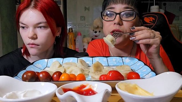 Мукбанг | Пельмени | Обжор Асмр