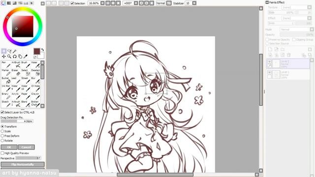 【Speedpaint】 Flowy Princess (Hyan Timelapse #169a) смотреть онлайн