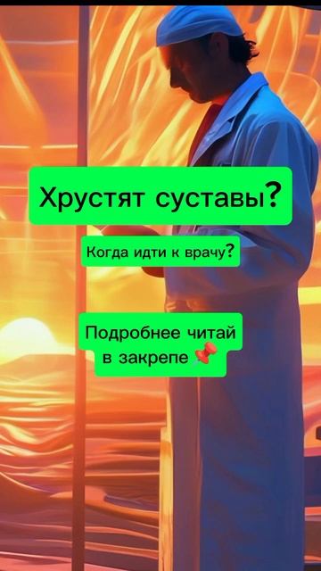 Хрустят суставы? Когда идти к врачу? Читай закрепленный комментарий 📌 смотреть онлайн
