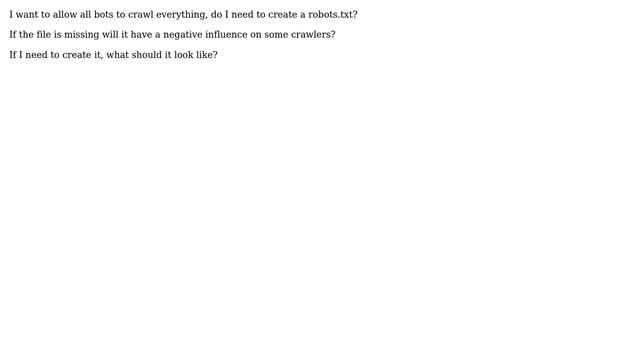 Webmasters: Do I need robots.txt? смотреть онлайн