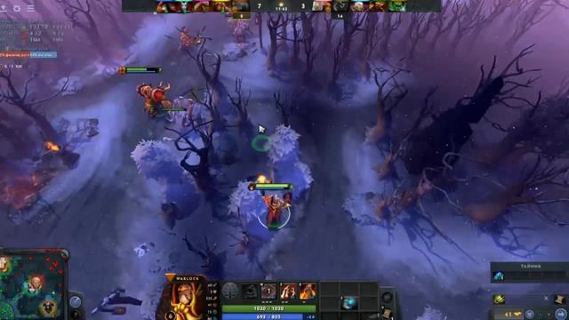 Support | Warlock через третий скилл | Враги не двигаются | Легчайшие птс в 7.24 | Dota 2 | Guide смотреть онлайн