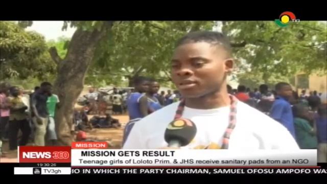 Teenage girls of Loloto Primary & JHS receives sanitary pads from NGO смотреть онлайн