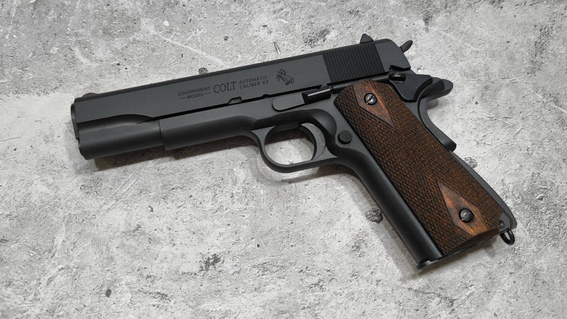 KWC-GLETCHER-STALKER COLT 1911 - CUSTOM ВЕРСИЯ - ПНЕВМАТИЧЕСКИЙ ПИСТОЛЕТ С BLOWBACK - CO2 смотреть онлайн