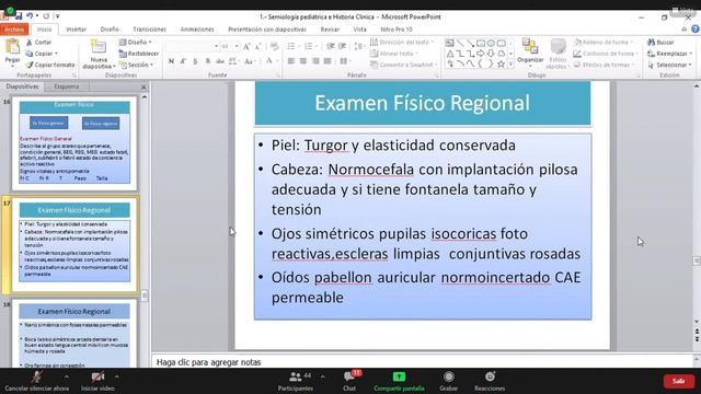 Pediatria  Clase 3 Semiologia Pediatrica  Dra Rivero Parte 2