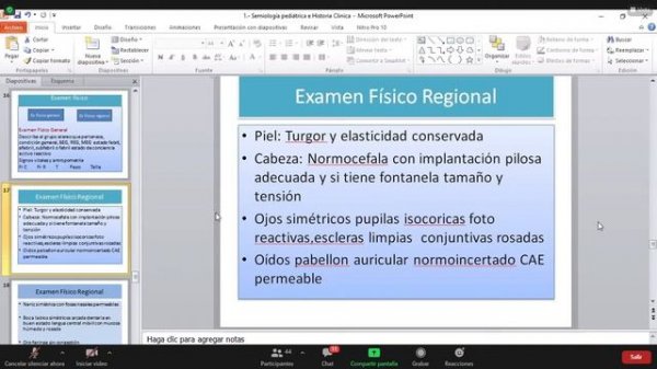 Pediatria  Clase 3 Semiologia Pediatrica  Dra Rivero parte 2