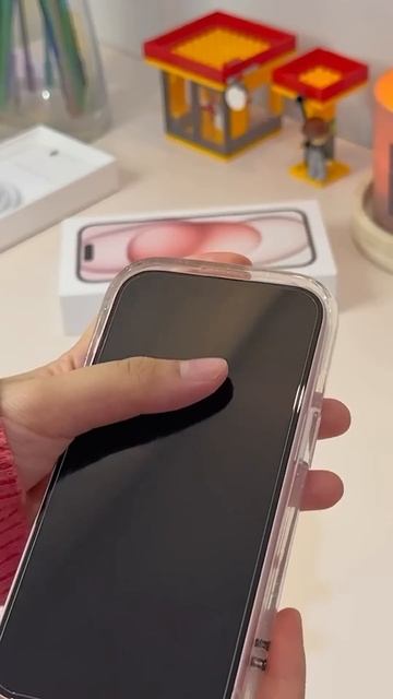 Unboxing IPhone 15 Pink 🎀