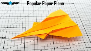 Самый популярный бумажный самолет с изюминкой - добавление плавников для лучшего полета!