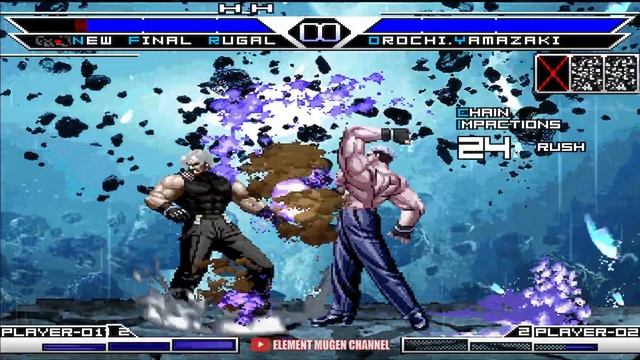 [KOF Mugen] New Final Rugal Vs KOF Bosses Team