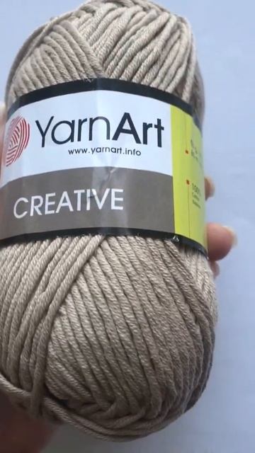 Подробный обзор пряжи YarnArt Creative(Объемный хлопок 100%) №234 Лен смотреть онлайн