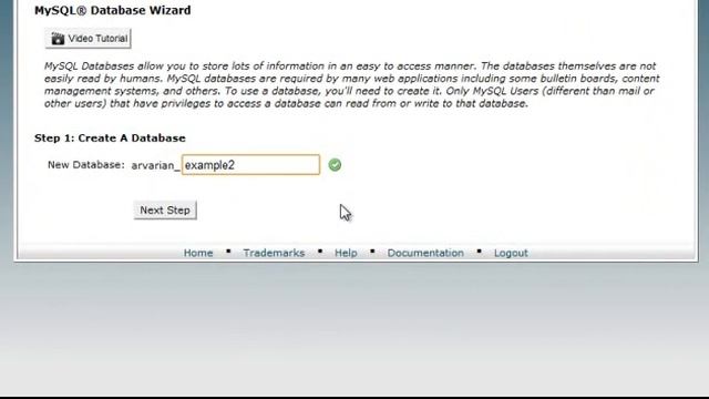 cPanel Hosting Tutorial - How to Add Databases and Users Using MySQL Wizard смотреть онлайн