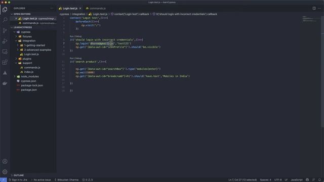 Cypress In Tamil - Session 4 | Custom Commands And Test Data | Cypress Automation In Tamil