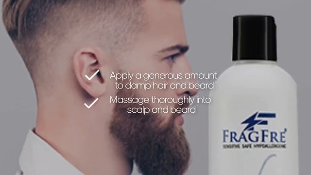 FRAGFRE 3-in-1 Shampoo Conditioner Beard Wash for Men 12oz - Unscented Beard Wash for Sensitive Ski смотреть онлайн