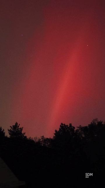 Северное сияние в тульской области #природа #northernlights #northernlightsmagic смотреть онлайн