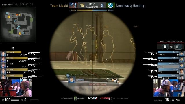 MLG Major 2016. LG.coldzera vs. Liquid (insane 4K with awp) смотреть онлайн