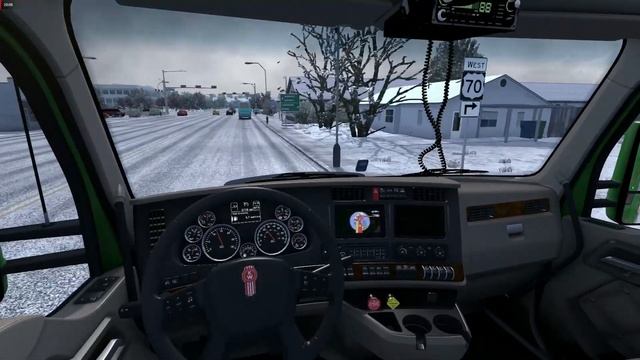 Кенворт T680. Перевозка грузов. Розуэлл - Санта-Мария. часть 1 смотреть онлайн