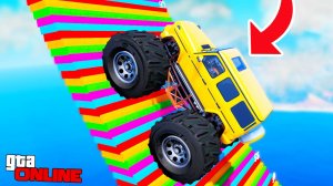 ЭКСТРЕМАЛЬНЫЕ СТУПЕНЬКИ ЛЕСТНИЦЫ VS ГЕЛИК БИГФУТ! ЭКСПЕРИМЕНТЫ ГТА 5