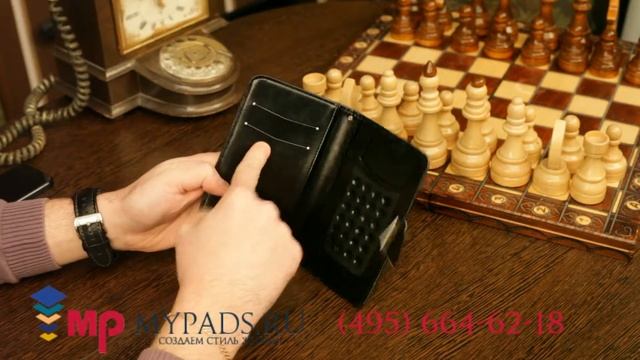 Чехол-книжка для Zopo ZP820 черный кожаный смотреть онлайн