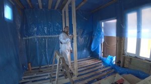 Перегородки в каркасном доме. Возведение стен санузла