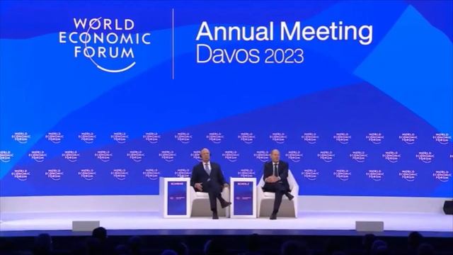 WEF Davos 2023 - German chancellor Olaf Scholz on the delivery of Leopard tanks for Ukraine смотреть онлайн