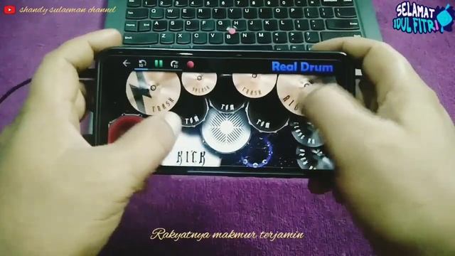 DJ.SELAMAT HARI LEBARAN - MINAL AIDIN WAL FAIDZIN (REAL DRUM COVER) selalu pakai headset🎧 смотреть онлайн