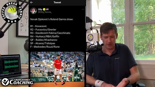 RG 23 - Medvedev Miracle on Clay/FO Draw Show | Coffee Break Tennis смотреть онлайн