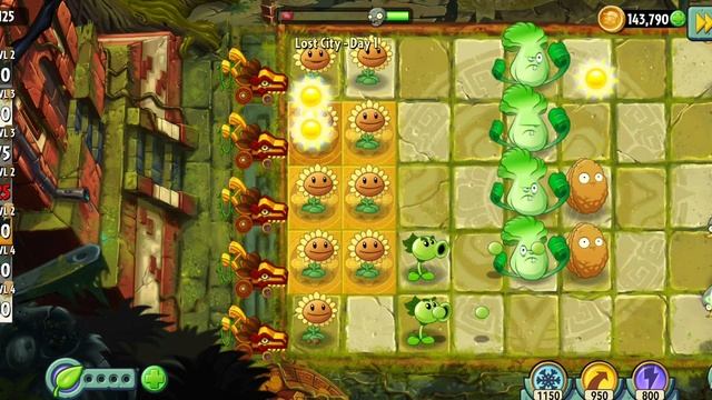 Plants Vs Zombies, Lost City Day 1