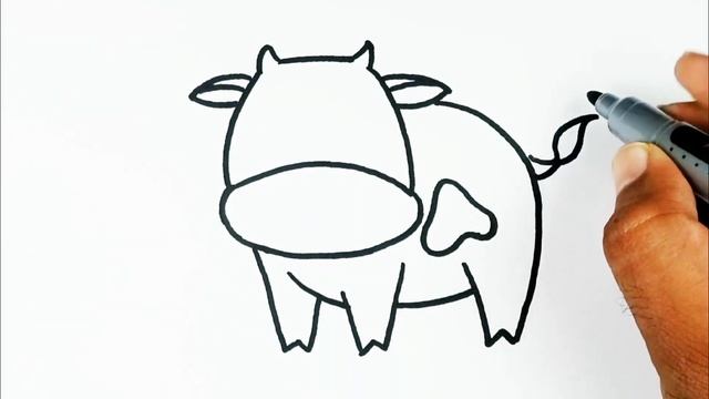 Cow Drawing Step by Step | How to Draw Cow Easy Way | WoW Easy Drawing смотреть онлайн