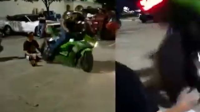 Безбашенный трюк на байке смотреть онлайн