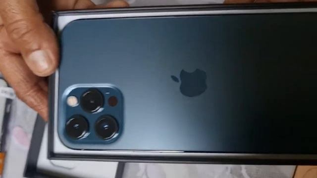 Apple IPhone 12 Pro Max 256gb Blue Unboxing смотреть онлайн