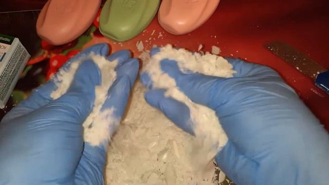 Режу два мыла чистая линия, мята и жасмин, сухая красивая стружка ASMR