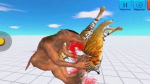 ТИГРЫ ПРОТИВ ОБОРОТНЕЙ 😱 Animal Revolt Battle Simulator
