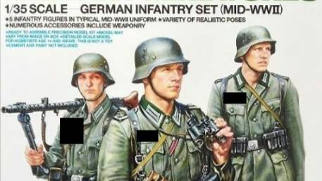 Распаковка Tamiya 1/35 35371 German Infantry Set Mid-WW2