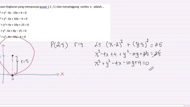 Dril Latihan Persamaan Lingkaran 1 смотреть онлайн