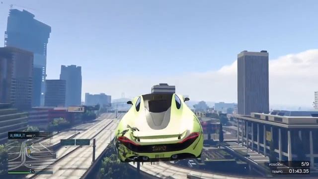 GTA 5 - 1,33 / ONLINE - Carrera ( Chocate mas veces Morena jajajaja , vaya vaya) смотреть онлайн