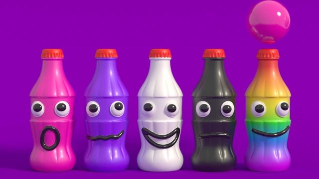 Kinetic Sand Coca Cola bottle for learning colors kids by #MaxiPaxi смотреть онлайн