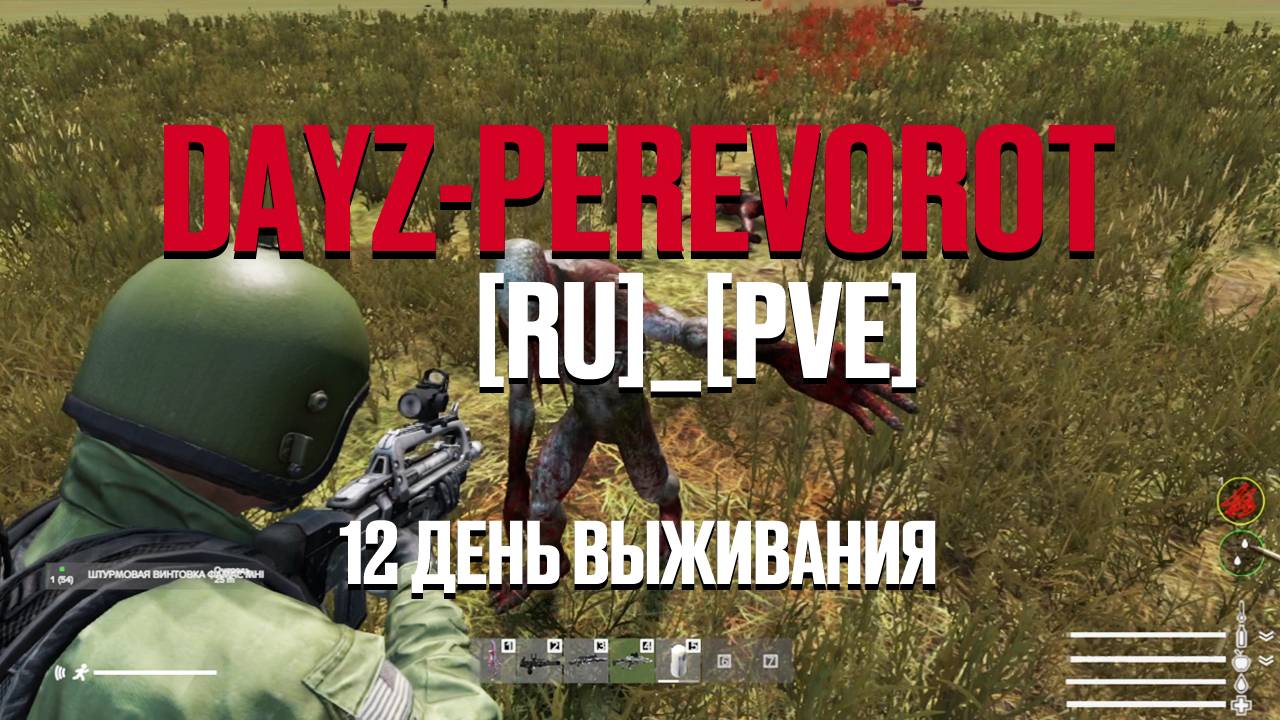 DayZ. PEREVOROT_[RU]_[PVE]. 12 день выживания. Куда я попал? Деревня новичков? смотреть онлайн