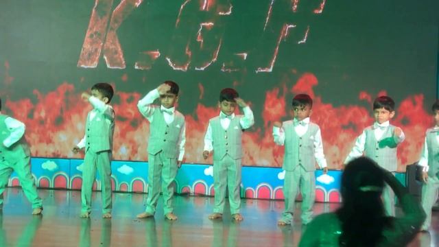 Euro kids RR nagar Annual day - 2022 Advay's first stage performance смотреть онлайн