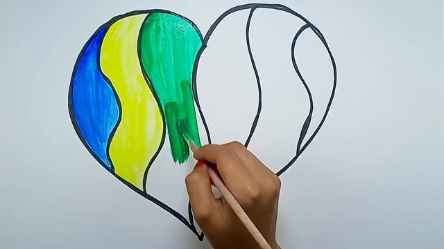 Bolalar uchun yurak rasmini chizish Draw a picture of a heart for children смотреть онлайн