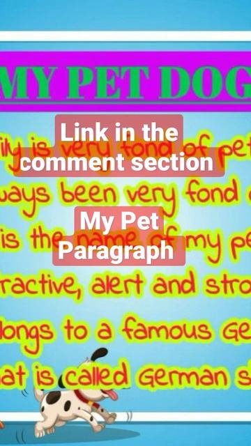 #mypet #essayonmypet #mypetdog #thelearningaid_anwesa #paragraph_writing #essaywritinginenglish