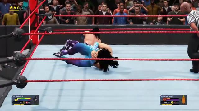 No Way Jose Vs El Mago Jr on raw - WWE 2K20_20211127 смотреть онлайн